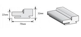 Коробка Т (у,п)для дверей Браво, Virgin (Classico) 